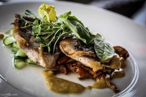 … chyba sandacz na kurkach i wstążkach z cukinii Taste Poland